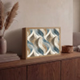Abstract - Golven - Kleurrijk Light Box met batterij (Wandlamp) middel 907 -sfeer2
