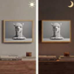 Alpaca - Pasta - Zwart - Wit - Grappig - Dieren Light Box met batterij (Wandlamp) middel -sfeer3