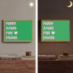 Amor - Valentijn - Groen - Tekst Light Box met batterij (Wandlamp) middel -sfeer3