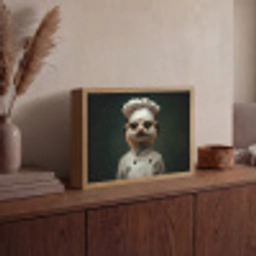 Dier - Kok - Stokstaartje Light Box met batterij (Wandlamp) middel -sfeer2