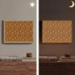 Dier - Oranje - Tijger Light Box met batterij (Wandlamp) middel 907 -sfeer3