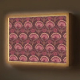 Antiek - Bloemen - Kleurrijk Light Box met batterij (Wandlamp) middel 907 -z3d_website