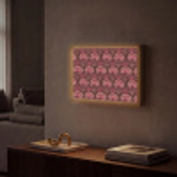 Antiek - Bloemen - Kleurrijk Light Box met batterij (Wandlamp) middel 907 -sfeer1
