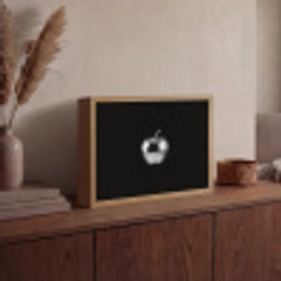 Appel - Metallic - Symmetrisch Light Box met batterij (Wandlamp) middel -sfeer2