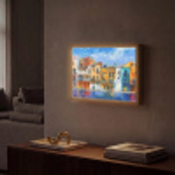 Architectuur - Kleurrijk - Kunst - Modern Light Box met batterij (Wandlamp) middel -sfeer1