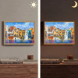 Architectuur - Kleurrijk - Kunst - Modern Light Box met batterij (Wandlamp) middel -sfeer3