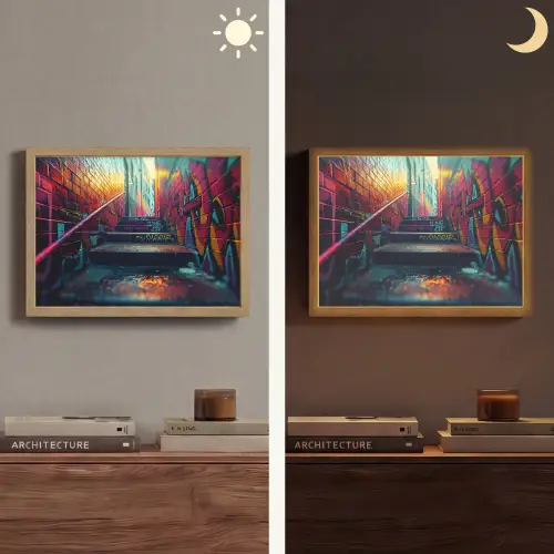 Architectuur - Neon - Trap - Graffiti Light Box met batterij (Wandlamp) middel -sfeer3
