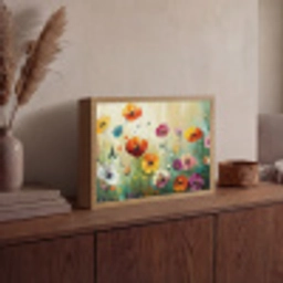 Kunst - Bloemen - Lente - Natuur Light Box met batterij (Wandlamp) middel -sfeer2