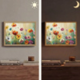 Kunst - Bloemen - Lente - Natuur Light Box met batterij (Wandlamp) middel -sfeer3