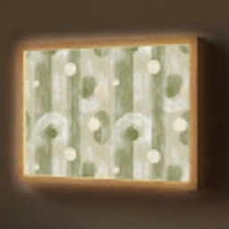 Artistiek - Modern - Groen Light Box met batterij (Wandlamp) middel 907 -z3d_website