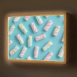 Spekjes - Pastel - Snoep - Blauw Light Box met batterij (Wandlamp) middel -z3d_website