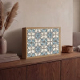 Barok - Tegel - Kleurrijk Light Box met batterij (Wandlamp) middel 907 -sfeer2