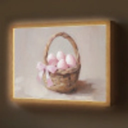 Mand - Eieren - Roze Light Box met batterij (Wandlamp) middel -z3d_website