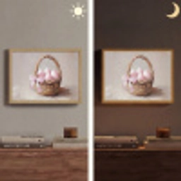 Mand - Eieren - Roze Light Box met batterij (Wandlamp) middel -sfeer3