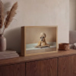 Bad - Hond - Boek - Zonnebril Light Box met batterij (Wandlamp) middel -sfeer2
