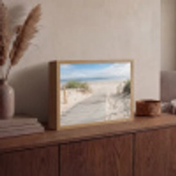 Strand - Pad - Duinen - Zee - Zomer Light Box met batterij (Wandlamp) middel -sfeer2