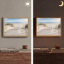 Strand - Pad - Duinen - Zee - Zomer Light Box met batterij (Wandlamp) middel -sfeer3