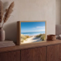 Strand - Zee - Duin - Zand - Zomer Light Box met batterij (Wandlamp) middel -sfeer2