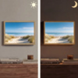 Strand - Zee - Duin - Zand - Zomer Light Box met batterij (Wandlamp) middel -sfeer3