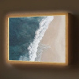 Strand - Zee - Golven Light Box met batterij (Wandlamp) middel -z3d_website