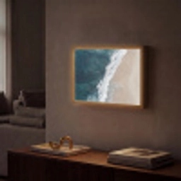 Strand - Zee - Golven Light Box met batterij (Wandlamp) middel -sfeer1