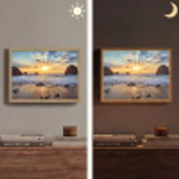 Strand - Zonsondergang - Natuur - Zee - Landschap Light Box met batterij (Wandlamp) middel -sfeer3