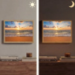 Strand - Zonsondergang - Zee - Wolken - Horizon Light Box met batterij (Wandlamp) middel -sfeer3