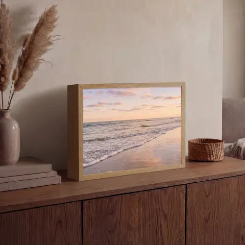 Strand - Branding - Wolken Light Box met batterij (Wandlamp) middel -sfeer2