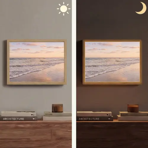 Strand - Branding - Wolken Light Box met batterij (Wandlamp) middel -sfeer3