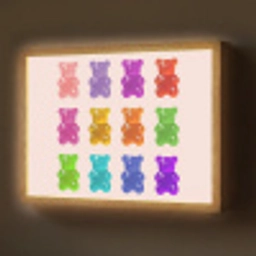 Beer - Kleurrijk - Snoep Light Box met batterij (Wandlamp) middel -z3d_website