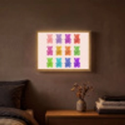 Beer - Kleurrijk - Snoep Light Box met batterij (Wandlamp) middel -sfeer4