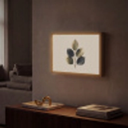 Beukenbladeren - Bruin - Groen - neutraal Light Box met batterij (Wandlamp) middel -sfeer1