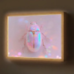Kever - Metallic - Lichteffect - Roze Light Box met batterij (Wandlamp) middel -z3d_website