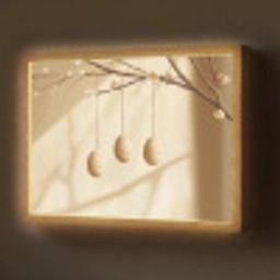 Beige - Paastak - Eieren Light Box met batterij (Wandlamp) middel -z3d_website