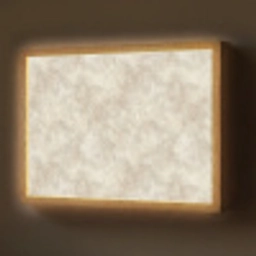 Beige - Reliëfstructuur - Natuursteen Light Box met batterij (Wandlamp) middel 907 -z3d_website