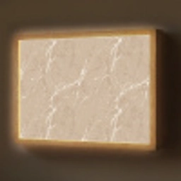 Beige - Marmer - Organisch - Wit Light Box met batterij (Wandlamp) middel 907 -z3d_website