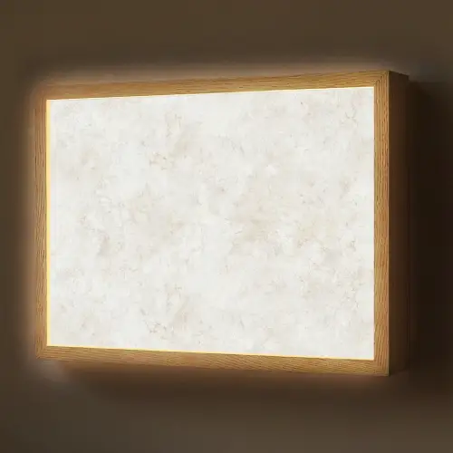 Beige - Marmer - Aders Light Box met batterij (Wandlamp) middel 907 -z3d_website