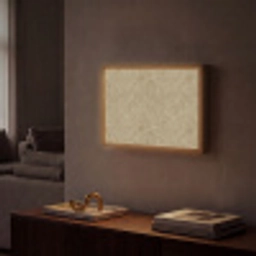 Beige - Marmer - Witte aders Light Box met batterij (Wandlamp) middel 907 -sfeer1