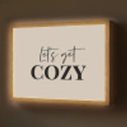 Beige - Winter - Quote - Cozy Light Box met batterij (Wandlamp) middel -z3d_website