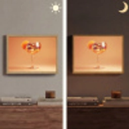 Drank - Oranje - Glitter - Disco Light Box met batterij (Wandlamp) middel -sfeer3