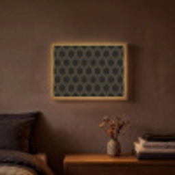 Zwart - Goud - Zeshoek Light Box met batterij (Wandlamp) middel 907 -sfeer4
