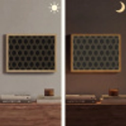 Zwart - Goud - Zeshoek Light Box met batterij (Wandlamp) middel 907 -sfeer3