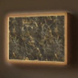 Zwart - Marmer - Goud Light Box met batterij (Wandlamp) middel 907 -z3d_website