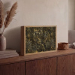 Zwart - Marmer - Goud Light Box met batterij (Wandlamp) middel 907 -sfeer2