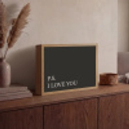 Zwart - Minimalistisch - Valentijn Light Box met batterij (Wandlamp) middel -sfeer2