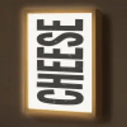 Zwart - Vintage - Cheese - Japandi Light Box met batterij (Wandlamp) middel -z3d_website