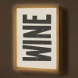 Zwart - Wijn - Decoratie - Vintage Light Box met batterij (Wandlamp) middel -z3d_website
