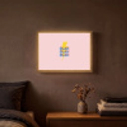 Blah - Bliksem - Roze Light Box met batterij (Wandlamp) middel -sfeer4