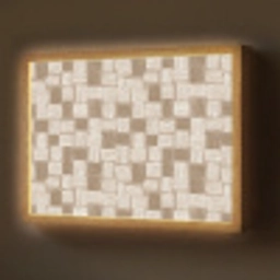 Blok - Patroon - Bruin Light Box met batterij (Wandlamp) middel 907 -z3d_website
