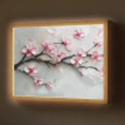 Bloesem - Kunstzinnig - Roze - Sakura Light Box met batterij (Wandlamp) middel -z3d_website